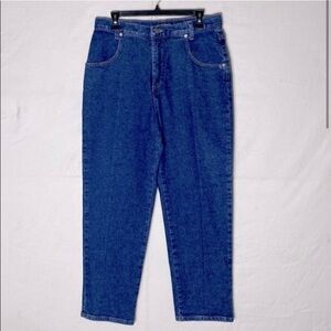 Vintage French Dressing Hight Waist Tapered Mom Jeans Without Back Pockets 14P